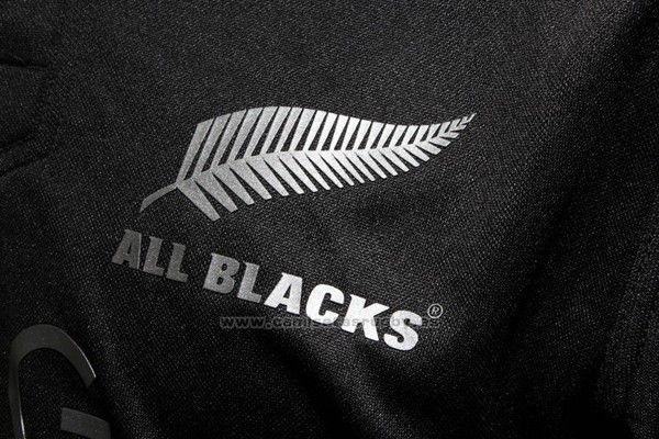 WH Camiseta Nueva Zelandia All Blacks Mangas Larga Rugby 2016 Local